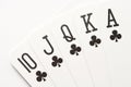 Poker - clubs royal flush