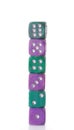 Poker dice Royalty Free Stock Photo