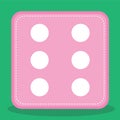 poker dice pink 32