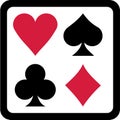 Poker gambling icons