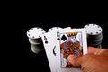 Poker game Royalty Free Stock Photo
