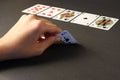 Poker game - royal flush Royalty Free Stock Photo