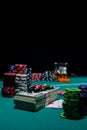 Poker game royal flush Royalty Free Stock Photo