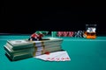 Poker game royal flush Royalty Free Stock Photo