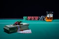 Poker game royal flush Royalty Free Stock Photo