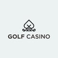 Poker Golf Logo Design Vector Illustration