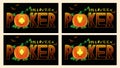 Poker halloween banners