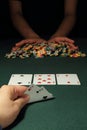 Poker Hand Royalty Free Stock Photo