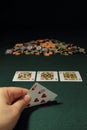 Poker Hand Royalty Free Stock Photo