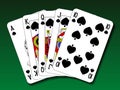 Poker hand - Royal flush spade