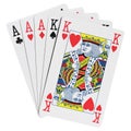 Poker hands Royalty Free Stock Photo