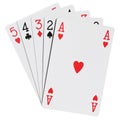 Poker hands Royalty Free Stock Photo