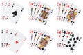 Poker hands Royalty Free Stock Photo