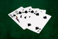 Poker hands - Flush - spades