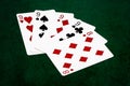 Poker hands - Four of a kind - nine and eight Royalty Free Stock Photo