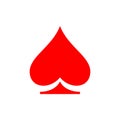 Poker icon. Poker logo template. Casino gambling sign playing cards, casino, gaming chips and red lucky symbol Royalty Free Stock Photo