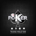 Poker illustration on a dark background with card symbol