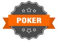 poker label