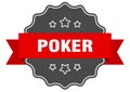 poker label