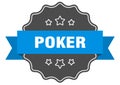 poker label