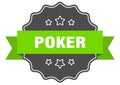 poker label