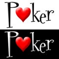 Poker logo Royalty Free Stock Photo