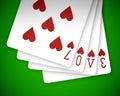 Poker love 01 Royalty Free Stock Photo
