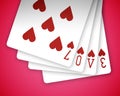 Poker love 02 Royalty Free Stock Photo