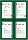 Poker Night Invitations Cards