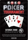 Poker night tournament event invitation design