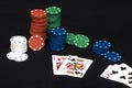 Poker One Pair Hand