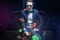 Poker Player Royalty Free Stock Photo