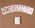 Classic design of playing cards poker Games. Royalty Free Stock Photo