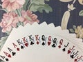 Poker playing cards. spades. hearts. clubs. diamonds Royalty Free Stock Photo