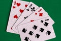 Poker quads playing card Royalty Free Stock Photo