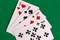 Poker quads playing card