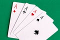 Poker quads playing card