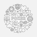 Poker round illustration