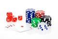 Poker scene Royalty Free Stock Photo