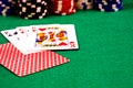 Poker Scene Royalty Free Stock Photo