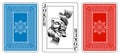 Poker size Joker playing card plus reverse