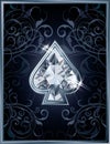 Poker spade diamond card