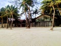 The front beach of epic bar and restaurant