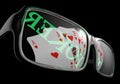 Poker sunglasses card