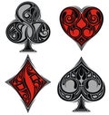 Poker Symbols on white background.