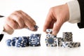 Poker to the future of Greece Royalty Free Stock Photo