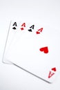 Poker winning hand Royalty Free Stock Photo