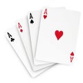 Poker Winning Hand Aces Ace Cards Royalty Free Stock Photo