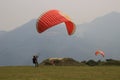 Paragliding over the Himalayas Pokhara, Nepal