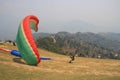 Paragliding over the Himalayas Pokhara, Nepal